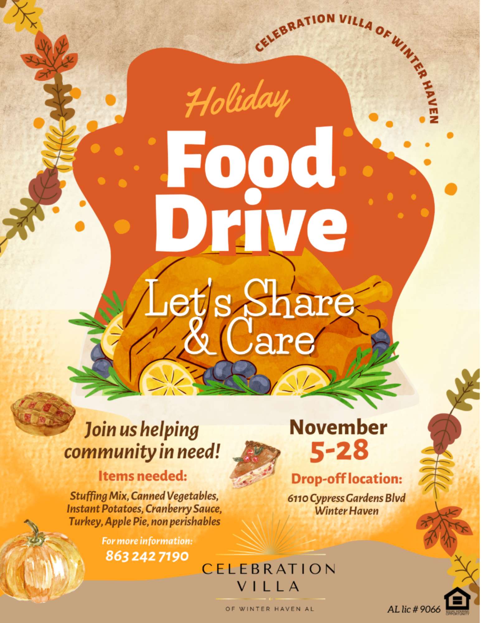 A group of seniors standing in a circle with their hands in the middle