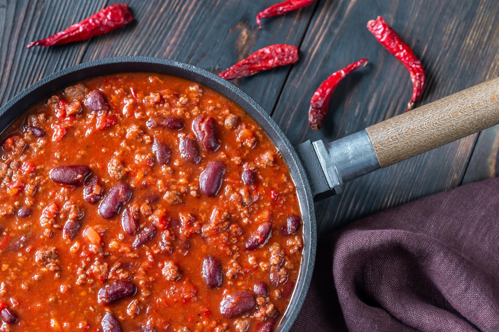 A pot of Chili.